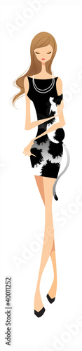 Vector: close-up of woman standing close-up of woman standing