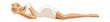 side view of woman sleeping
