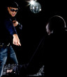 Young afro american dj