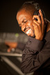 Young afro american dj