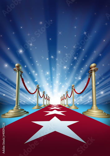 Illustration: Red Carpet To Movie Stars Red Carpet To Movie Stars