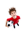 Football player on white background Football player on white background