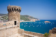 fortress tower in Tossa de Mar