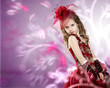Little girl dressed up in beautiful dress
