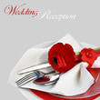 Festive Table Setting with Ranunculus Flower Festive Table Setting with Ranunculus Flower