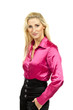 beautiful blond woman, studio portrait