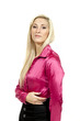 beautiful blond woman, studio portrait