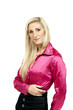 beautiful blond woman, studio portrait
