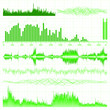 Sound waves set. Music background. EPS 8 Sound waves set. Music background. EPS 8