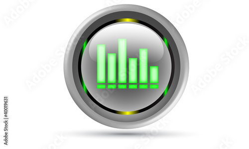 Vector: equalizer button equalizer button