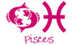 Pisces Zodiac Signs - Hot Pink