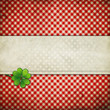 grunge background with clover leaf