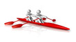 Rowing 3D symbol