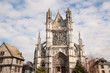Beautiful church on Vernon town square in Normandy Beautiful church on Vernon town square in Normandy
