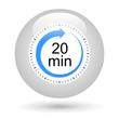 Bouton icône minuterie - 20 minutes