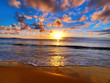 beautiful sunset on the Australian beach