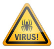 Hazard Sign "Virus!"