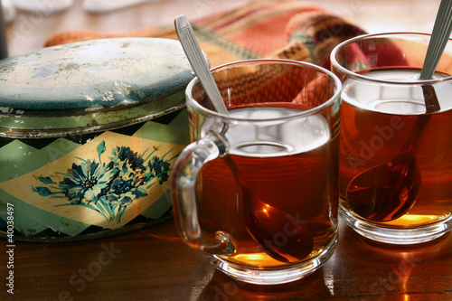 Foto: Tea in soft warm Tea in soft warm