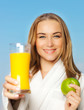 Healthy lovely young woman dieting Healthy lovely young woman dieting