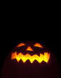 Low Angle Halloween pumpkin