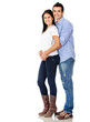Loving couple smiling