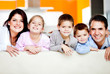 Cute family portrait