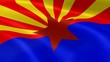 Arizonan flag in the wind