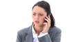 Brunette talking on the phone