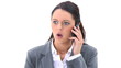 Woman using her cellphone