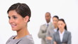 Businesswoman with colleagues