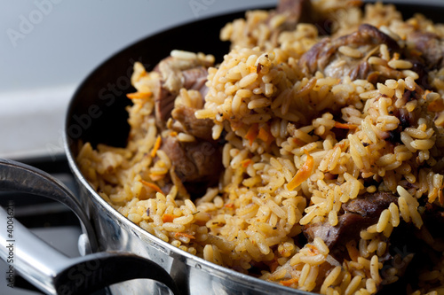 Photo: Pilaf (meat of a ram paella) Pilaf (meat of a ram paella)