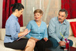 Financial consultant with mature couple Financial consultant with mature couple