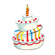 illustration of cake