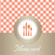 elegant restaurant menu card