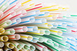 Colorful drinking straws background Colorful drinking straws background
