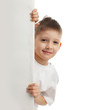Child with empty blank