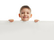 Child with empty blank
