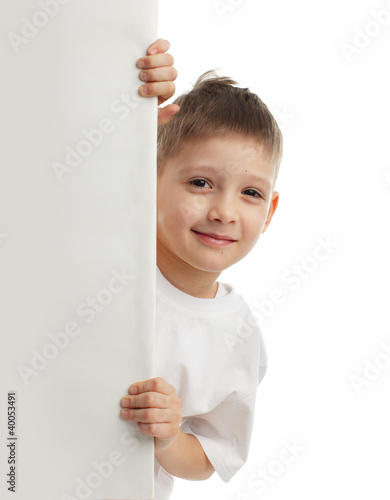 Photo: Child with empty blank Child with empty blank
