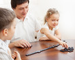 Family that plays dominoes Family that plays dominoes