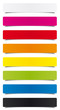 Étiquettes multicolores