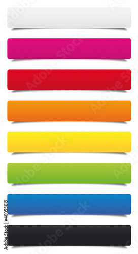 Vector: Étiquettes multicolores hachurées Étiquettes multicolores hachurées