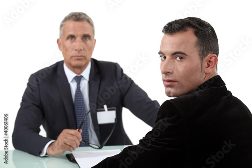 Photo: A job interview A job interview