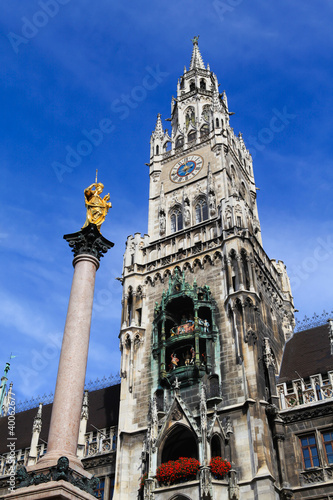 Photo: Munich Germany, Marienplatz Munich Germany, Marienplatz