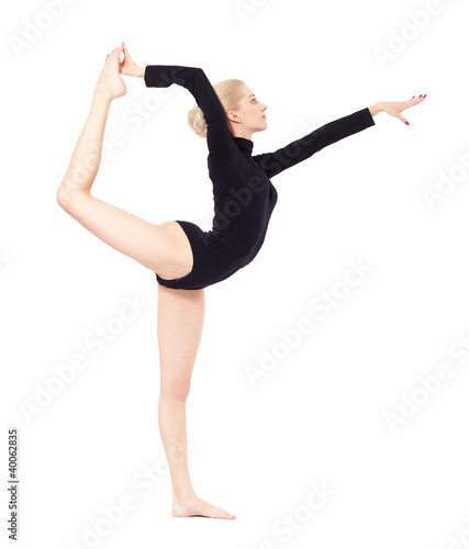 Photo: beautiful blonde gymnast beautiful blonde gymnast