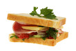 sandwich on white