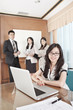 Businesswoman working in the office
