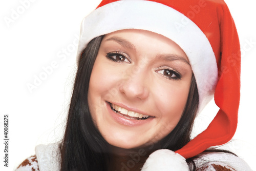 Photo: A very beautiful and sexy woman dresses as a sexy santa A very beautiful and sexy woman dresses as a sexy santa
