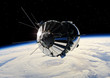The first spaceship at the Earth orbit