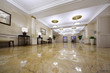 Light hall with pictures in Hotel
