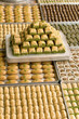 Turkish sweets on plates